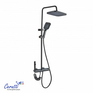 Душевая стойка Ceruttispa DECIO графит